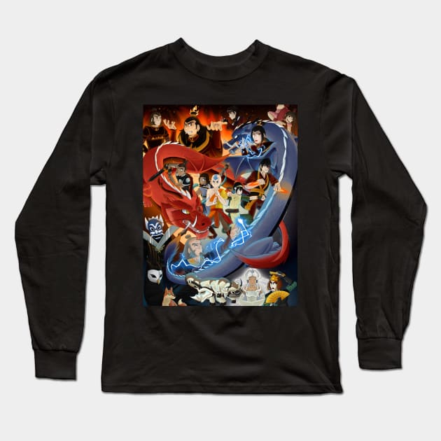 Avatar the Last Airbender Long Sleeve T-Shirt by KumoriDragon